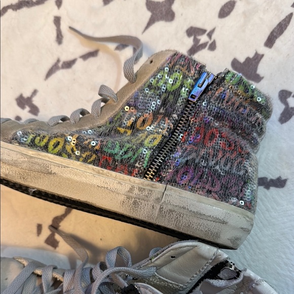 Golden Goose slide rainbow high top sneakers size 40 - Picture 9 of 16